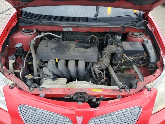 5Y2SL63855Z462478 - 2005 PONTIAC VIBE RED photo 11