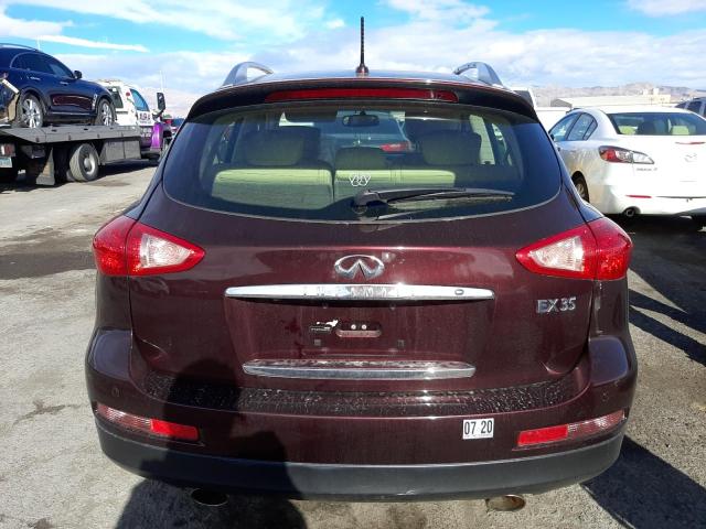 JN1AJ0HPXCM400182 - 2012 INFINITI EX35 BASE BURGUNDY photo 6