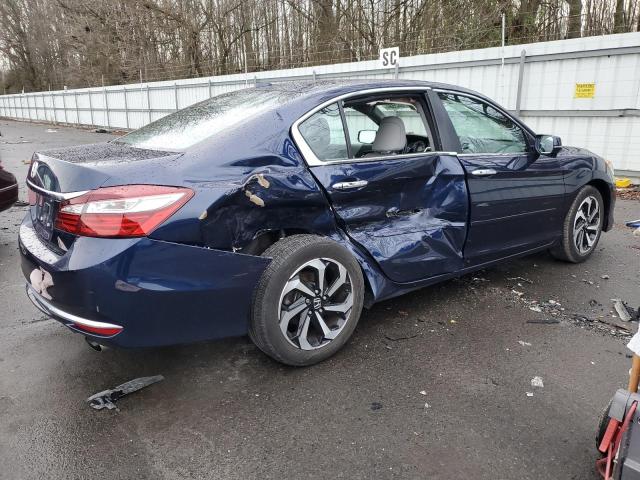 1HGCR2F87HA147497 - 2017 HONDA ACCORD EXL BLUE photo 3