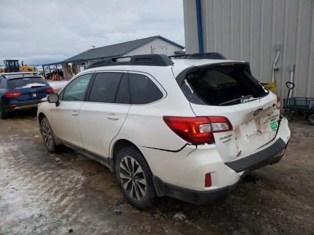 4S4BSENC6G3263035 - 2016 SUBARU OUTBACK 3.6R LIMITED WHITE photo 2