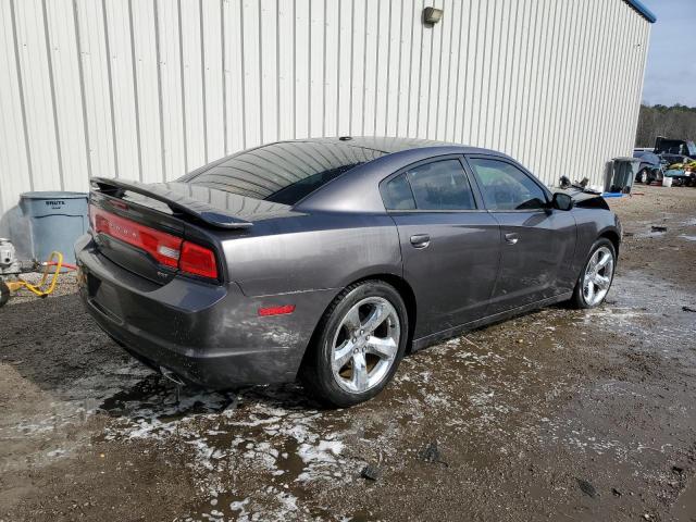 2C3CDXHGXEH338248 - 2014 DODGE CHARGER SXT GRAY photo 3