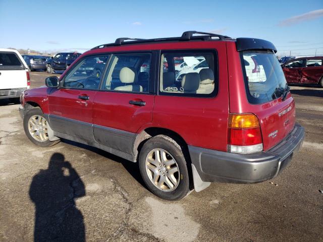 JF1SF6557YH700177 - 2000 SUBARU FORESTER S RED photo 2