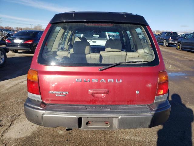 JF1SF6557YH700177 - 2000 SUBARU FORESTER S RED photo 6