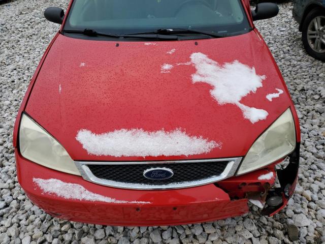 1FAHP34N37W218128 - 2007 FORD FOCUS ZX4 RED photo 11