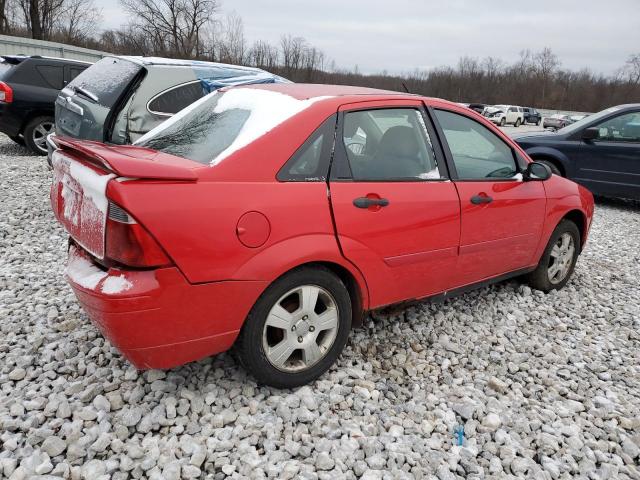 1FAHP34N37W218128 - 2007 FORD FOCUS ZX4 RED photo 3