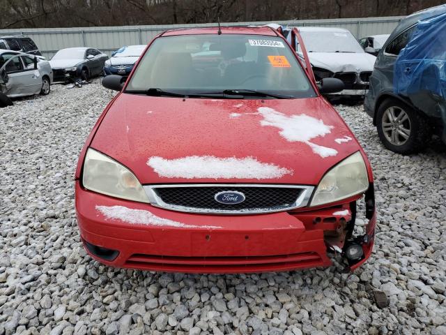 1FAHP34N37W218128 - 2007 FORD FOCUS ZX4 RED photo 5