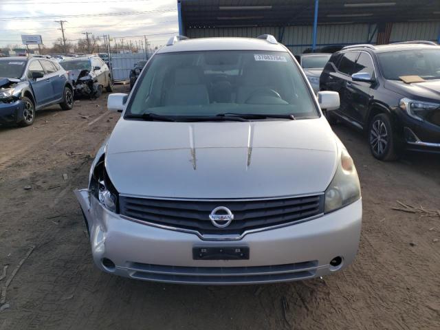 5N1BV28U38N114470 - 2008 NISSAN QUEST S SILVER photo 5