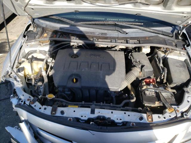 5YFBU4EE1CP064468 - 2012 TOYOTA COROLLA BASE SILVER photo 11