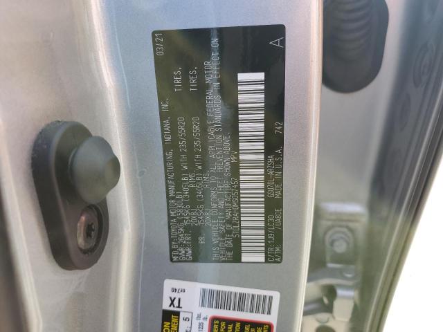 5TDLZRAH0MS057457 - 2021 TOYOTA HIGHLANDER XSE SILVER photo 13