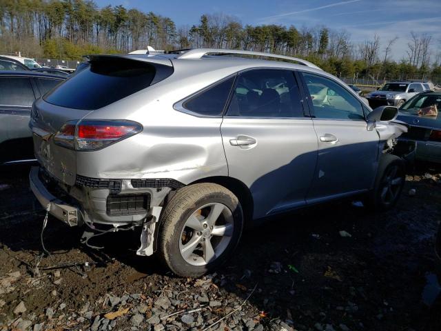 2T2BK1BA9DC166538 - 2013 LEXUS RX 350 BASE SILVER photo 3