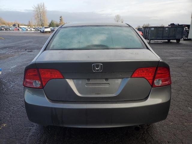 1HGFA16526L015964 - 2006 HONDA CIVIC LX GRAY photo 6