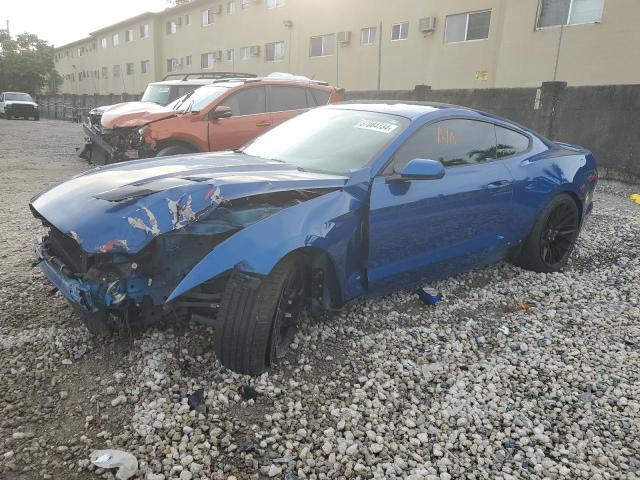 1FA6P8TH6H5240776 - 2017 FORD MUSTANG BLUE photo 1