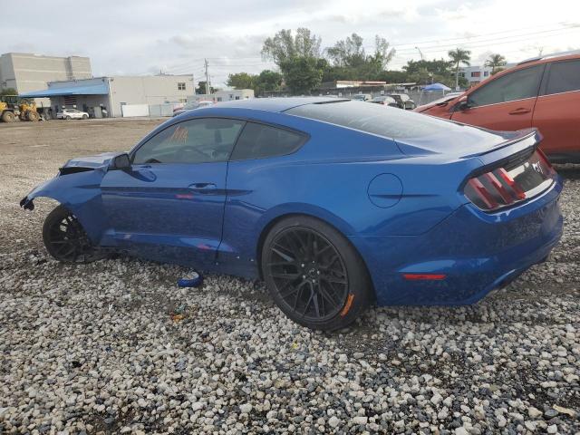 1FA6P8TH6H5240776 - 2017 FORD MUSTANG BLUE photo 2