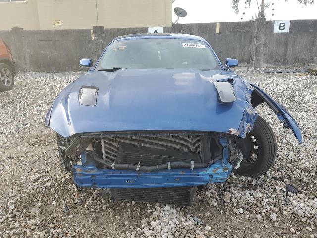 1FA6P8TH6H5240776 - 2017 FORD MUSTANG BLUE photo 5