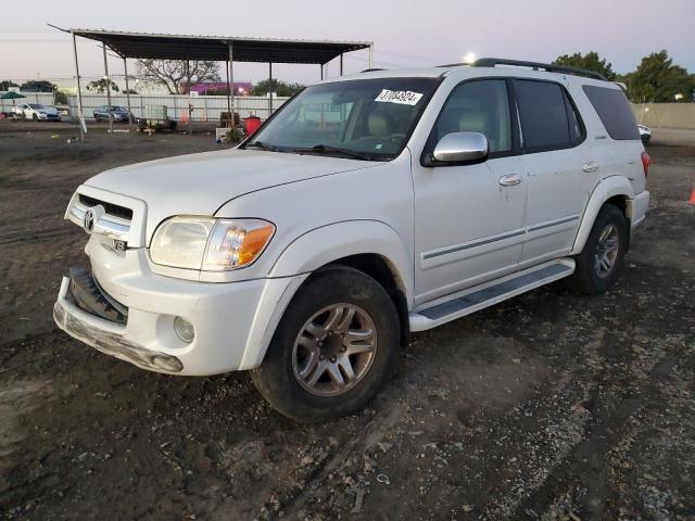 5TDZT38A27S289936 - 2007 TOYOTA SEQUOIA LIMITED WHITE photo 1