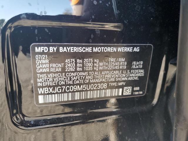 WBXJG7C09M5U02308 - 2021 BMW X1 SDRIVE28I BLACK photo 13