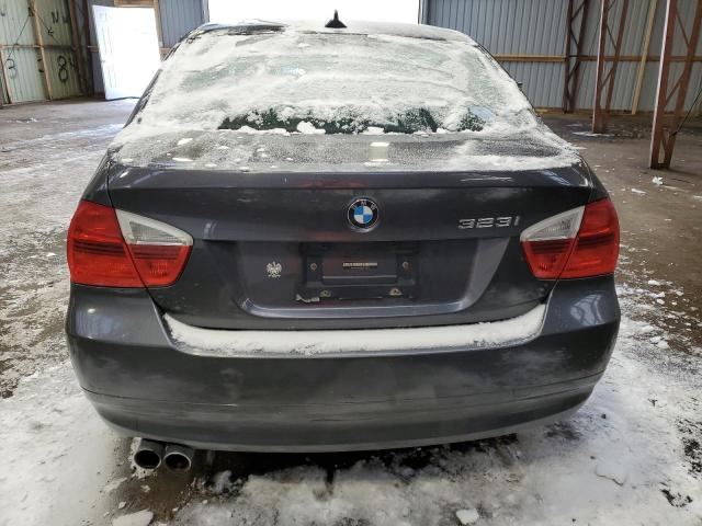 WBAVH13508KC98710 - 2008 BMW 323 I GRAY photo 6