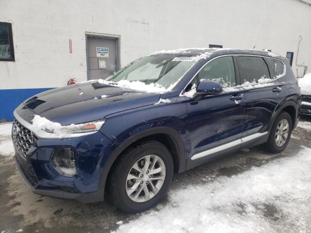 5NMS2CADXKH077810 - 2019 HYUNDAI SANTA FE SE BLUE photo 1