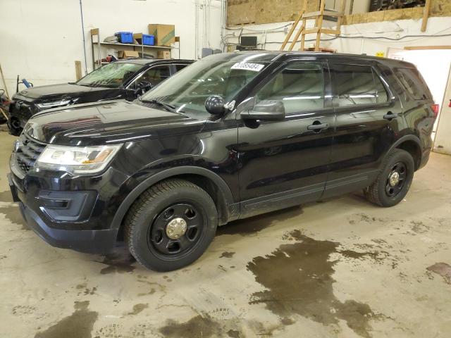 1FM5K8AR1JGB12452 - 2018 FORD EXPLORER POLICE INTERCEPTOR أسود صورة 1