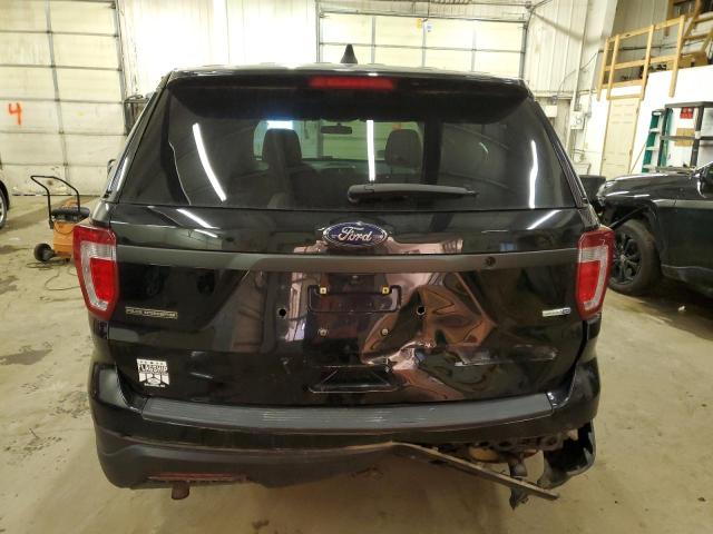 1FM5K8AR1JGB12452 - 2018 FORD EXPLORER POLICE INTERCEPTOR أسود صورة 6