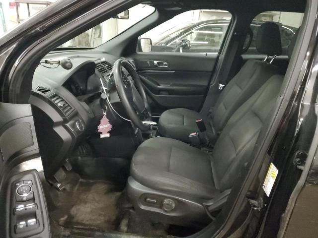 1FM5K8AR1JGB12452 - 2018 FORD EXPLORER POLICE INTERCEPTOR أسود صورة 7