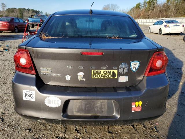 1C3CDZAB3EN216462 - 2014 DODGE AVENGER SE GRAY photo 6