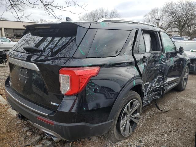 1FM5K8HCXLGA30451 - 2020 FORD EXPLORER PLATINUM BLACK photo 3