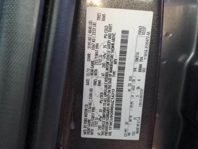 1FMCU9G99DUC14313 - 2013 FORD ESCAPE SE GRAY photo 13