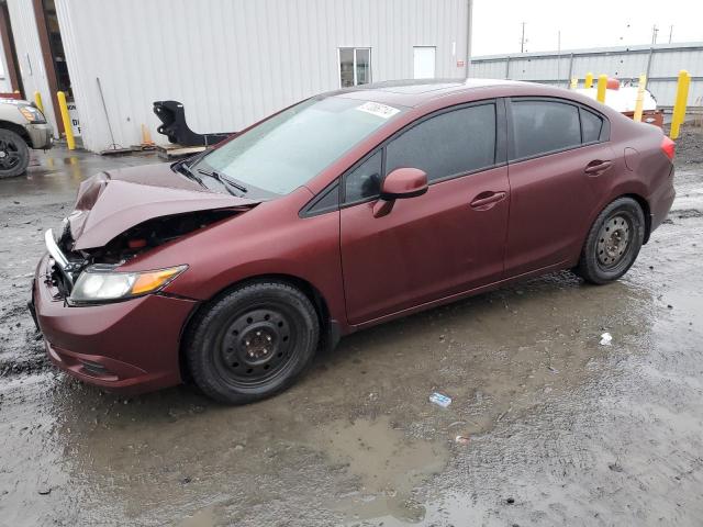 19XFB2F91CE327346 - 2012 HONDA CIVIC EXL MAROON photo 1