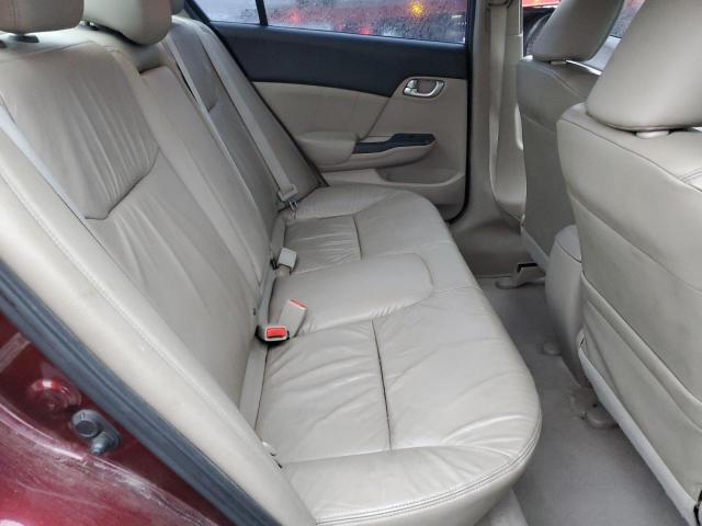 19XFB2F91CE327346 - 2012 HONDA CIVIC EXL Շագանակագույն լուսանկար 10