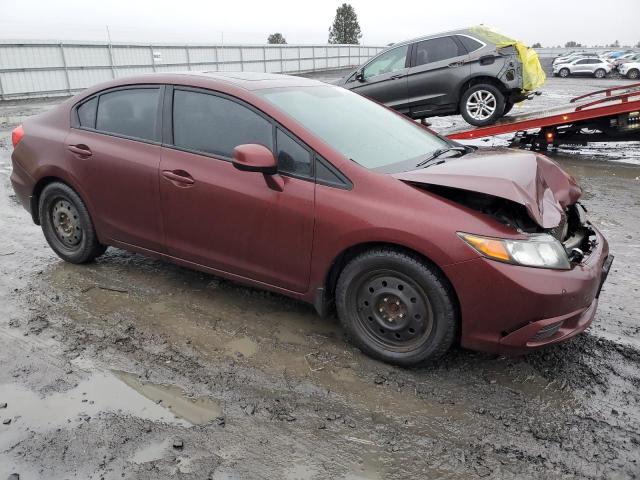 19XFB2F91CE327346 - 2012 HONDA CIVIC EXL MAROON photo 4