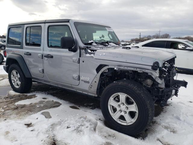 1C4HJXDN0LW113883 - 2020 JEEP WRANGLER SPORT GRAY photo 4