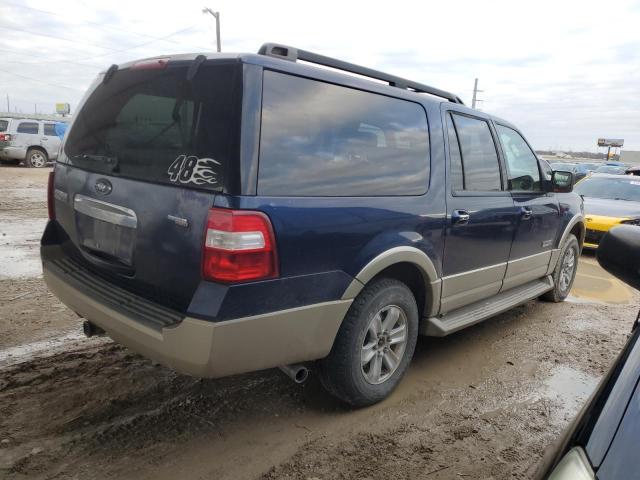 1FMFK175X8LA41057 - 2008 FORD EXPEDITION EL EDDIE BAUER BLUE photo 3