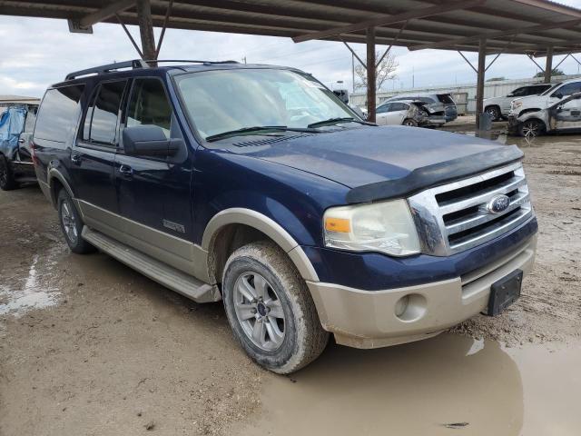 1FMFK175X8LA41057 - 2008 FORD EXPEDITION EL EDDIE BAUER BLUE photo 4