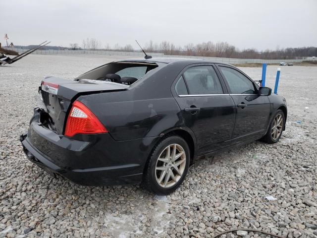 3FAHP0JA2AR182734 - 2010 FORD FUSION SEL BLACK photo 3