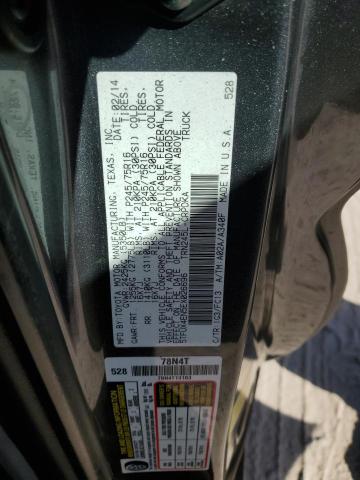 5TFUX4EN5EX026696 - 2014 TOYOTA TACOMA ACCESS CAB Графитовый фото 12