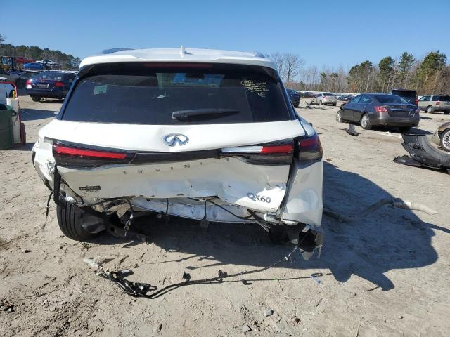 5N1DL1FS7NC343932 - 2022 INFINITI QX60 LUXE WHITE photo 6