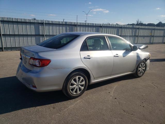 JTDBU4EE6B9134826 - 2011 TOYOTA COROLLA BASE SILVER photo 3