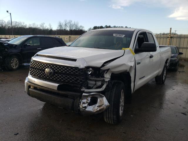 5TFRY5F18LX260221 - 2020 TOYOTA TUNDRA DOUBLE CAB SR/SR5 WHITE photo 1