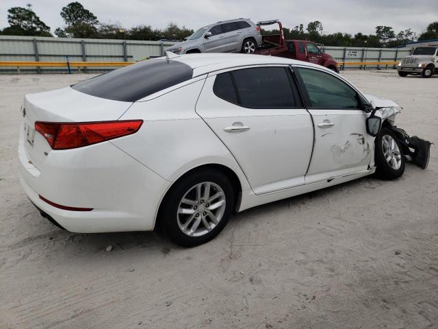 KNAGM4A79D5346186 - 2013 KIA OPTIMA LX WHITE photo 3