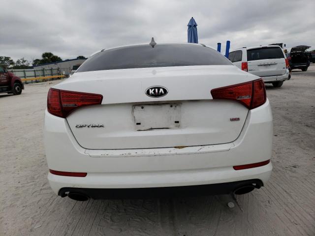 KNAGM4A79D5346186 - 2013 KIA OPTIMA LX WHITE photo 6