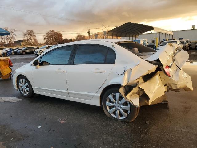 2HGFA16599H322002 - 2009 HONDA CIVIC LX WHITE photo 2