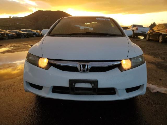 2HGFA16599H322002 - 2009 HONDA CIVIC LX WHITE photo 5