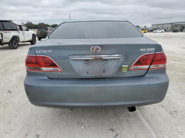 JTHBA30G465167248 - 2006 LEXUS ES 330 GRAY photo 6