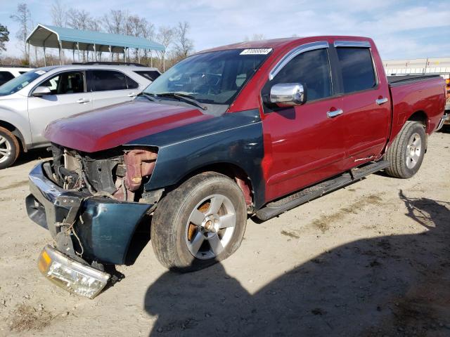 1N6AA07A64N523450 - 2004 NISSAN TITAN XE RED photo 1