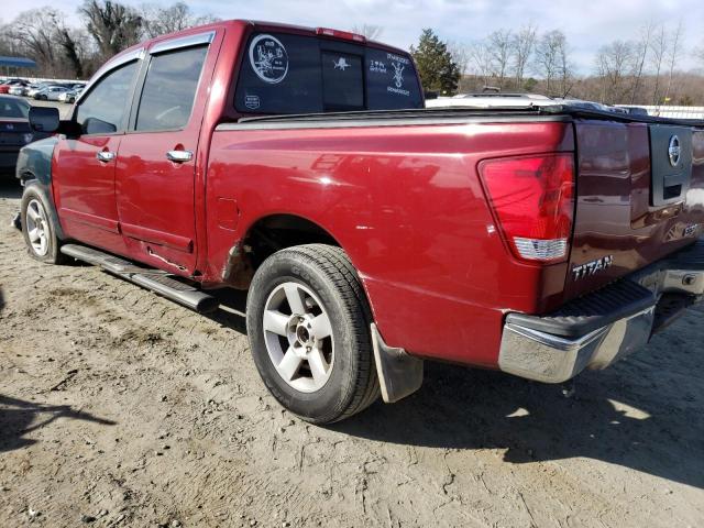 1N6AA07A64N523450 - 2004 NISSAN TITAN XE RED photo 2