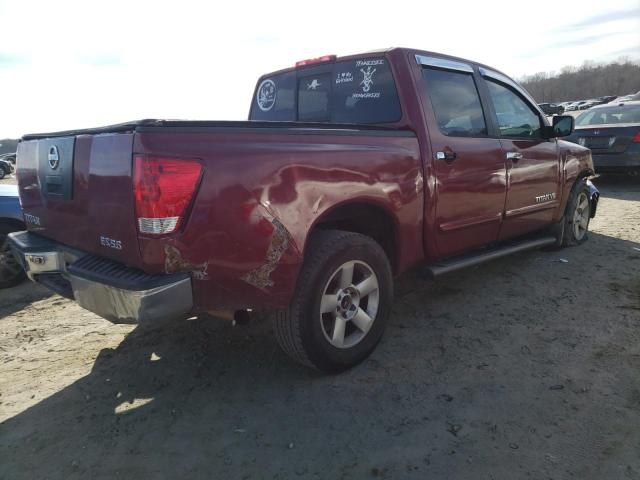 1N6AA07A64N523450 - 2004 NISSAN TITAN XE RED photo 3