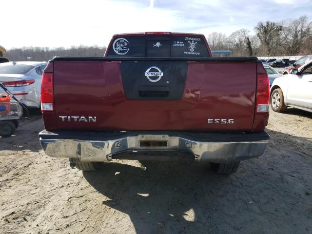 1N6AA07A64N523450 - 2004 NISSAN TITAN XE RED photo 6