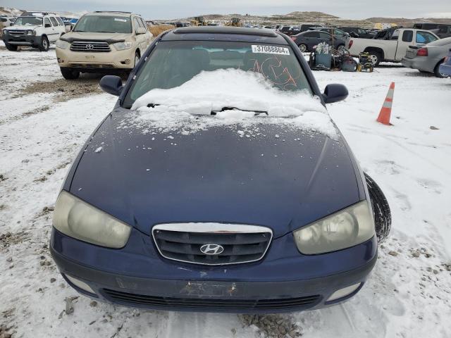 KMHDN55D32U069168 - 2002 HYUNDAI ELANTRA GLS BLUE photo 5