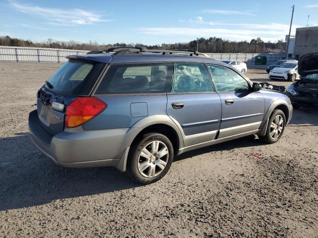 4S4BP61C757337985 - 2005 SUBARU LEGACY OUTBACK 2.5I BLUE photo 3